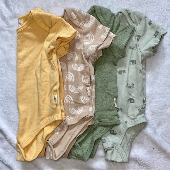 Rabbit Bear Other - Rabbit Bear Baby Onesies - 4 Pack